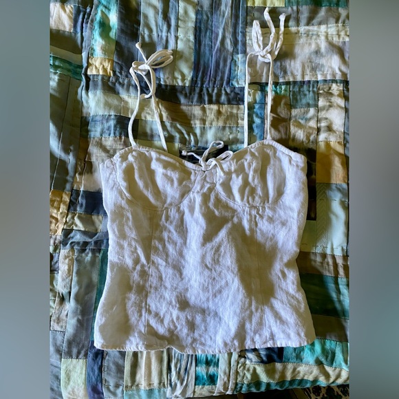 Reformation White Linen Tank - Picture 4 of 6